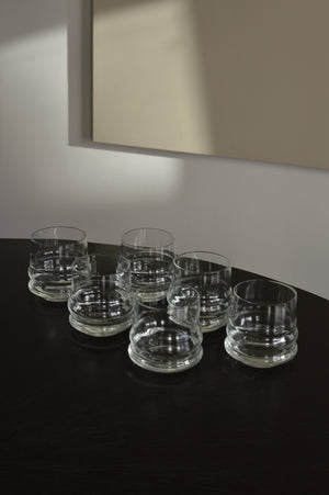 RIBBED LOW-BALL GLASSES (SET)